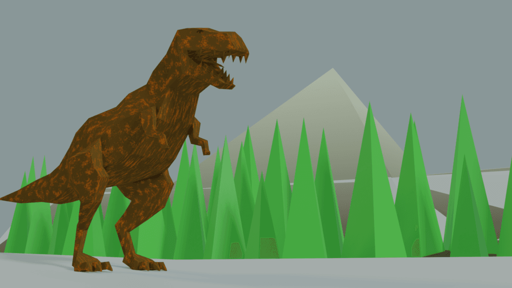 Low poly dinosaur main