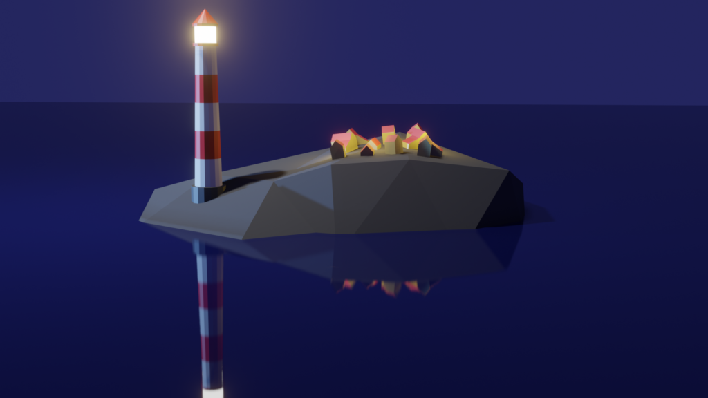 Lighthouse made in Blender