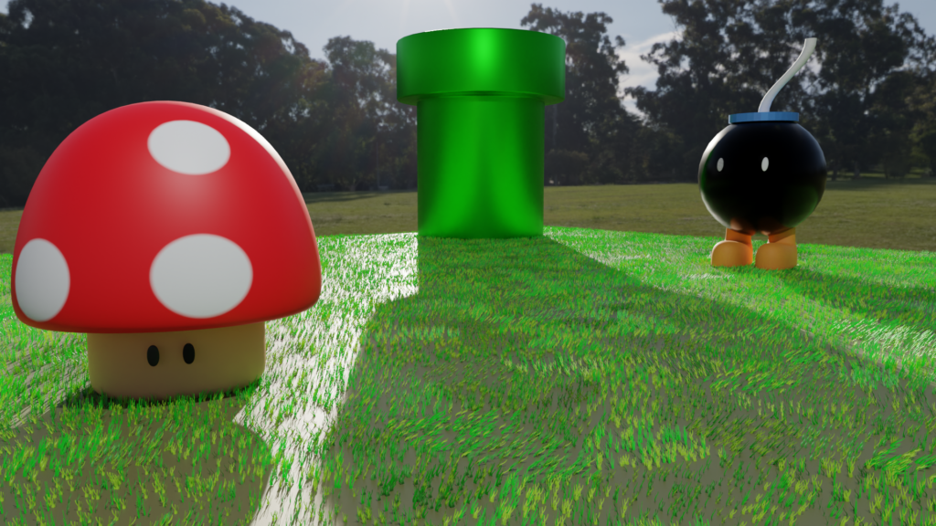 Mario like models made in Blender