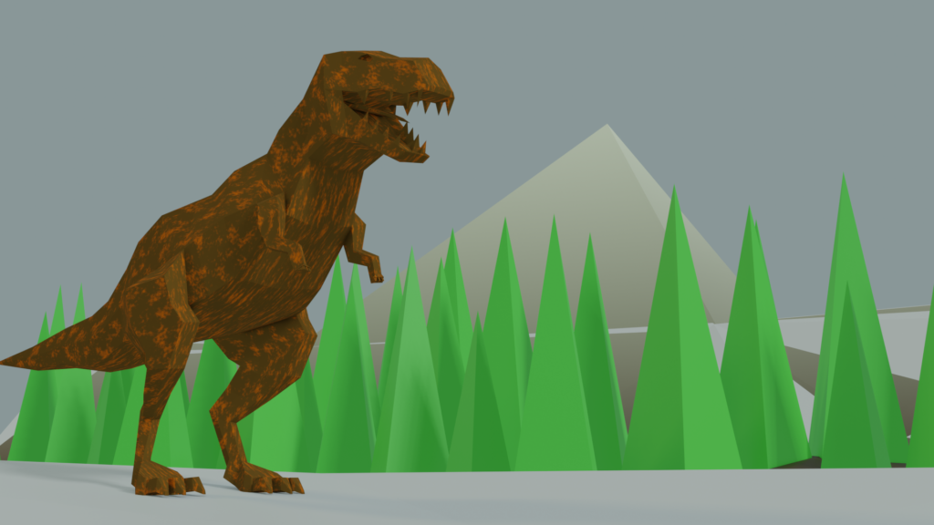 Low poly dinosaur main